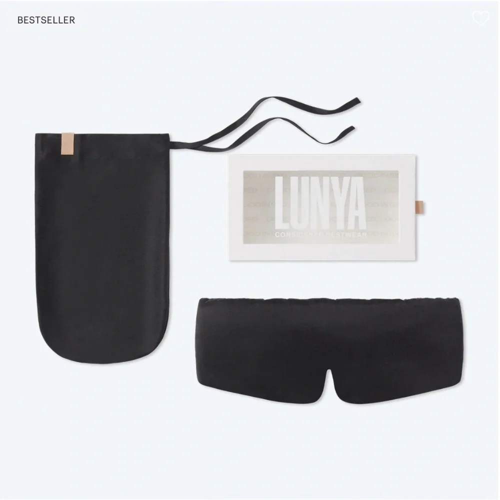 Lunya Washable Silk Sleep Mask - Picture 2 of 3